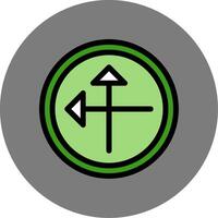 Intersect Colorful Icon vector