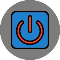 Start Button Colorful Icon vector