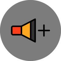 Volume Up Colorful Icon vector