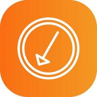 Left Down Colorful Icon vector
