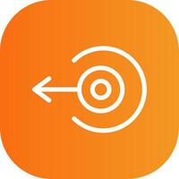 Left Arrow Colorful Icon vector
