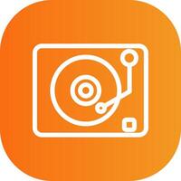 Lp Player Colorful Icon vector