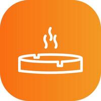 Ashtray Colorful Icon vector