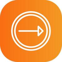 Right Colorful Icon vector