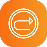 Right Arrow Colorful Icon vector