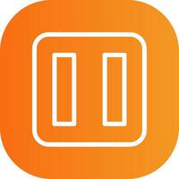 Pause Button Colorful Icon vector