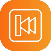 Previous Colorful Icon vector