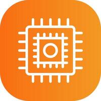 Cpu Colorful Icon vector