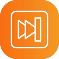 Skip Button Colorful Icon vector