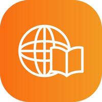 Distance Book Colorful Icon vector