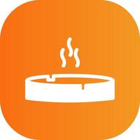 Ashtray Colorful Icon vector
