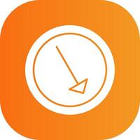 Right Down Colorful Icon vector