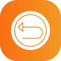 Left Arrow Colorful Icon vector