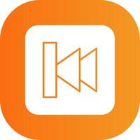 Previous Colorful Icon vector