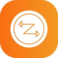 Zig Zag Colorful Icon vector
