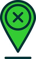 Pin Colorful Icon vector