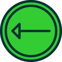 Left Colorful Icon vector