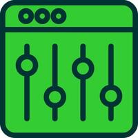 Equalizer Colorful Icon vector