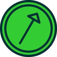 Right Up Colorful Icon vector