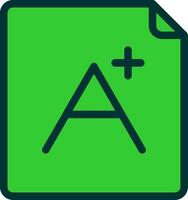 Grade Colorful Icon vector