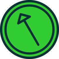 Left Up Colorful Icon vector