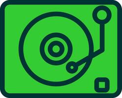 Lp Player Colorful Icon vector