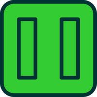 Pause Button Colorful Icon vector