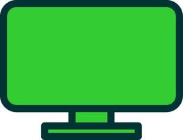 Lcd Colorful Icon vector