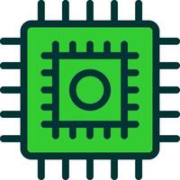 Cpu Colorful Icon vector