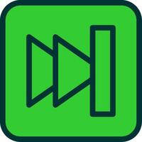 Skip Button Colorful Icon vector