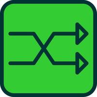 Shuffle Colorful Icon vector