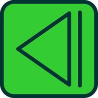 Rewind Colorful Icon vector