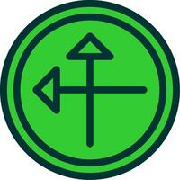 Intersect Colorful Icon vector