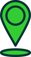 Location Colorful Icon vector