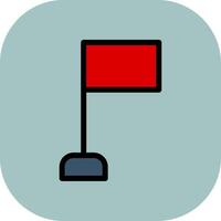 Flag Colorful Icon vector