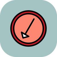 Left Down Colorful Icon vector