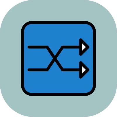 Shuffle Colorful Icon