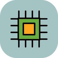Cpu Colorful Icon vector