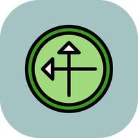 Intersect Colorful Icon vector
