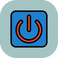Start Button Colorful Icon vector