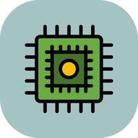 Cpu Colorful Icon vector
