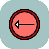 Left Colorful Icon vector