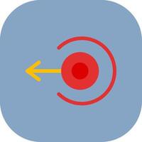 Left Arrow Colorful Icon vector
