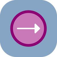 Right Colorful Icon vector
