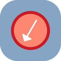 Left Down Colorful Icon vector