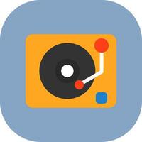 Lp Player Colorful Icon vector