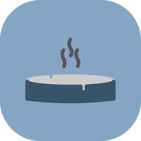 Ashtray Colorful Icon vector