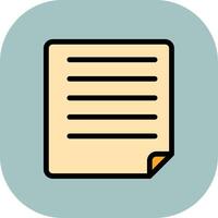 Document Colorful Icon vector