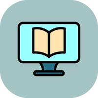 Online Education Colorful Icon vector