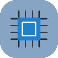 Cpu Colorful Icon vector